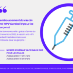 Remboursement du vaccin anti-HPV Gardasil 9 pour les garçons !