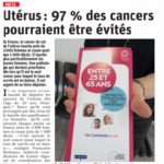 Dans le cadre de la semaine européenne de lutte contre le cancer du col de l’utérus: une information sur le dépistage organisé du cancer du col de l’utérus dans le Républicain Lorrain